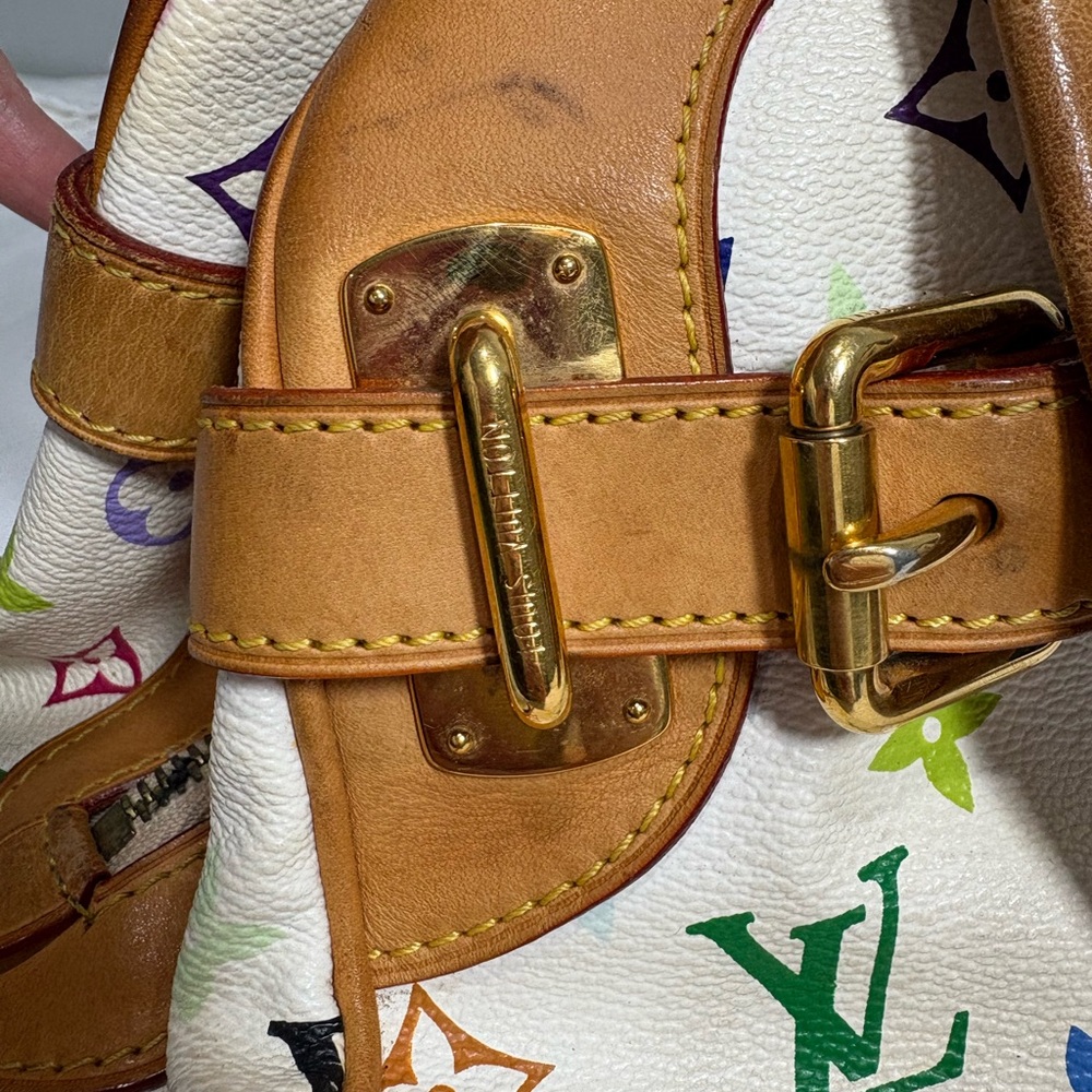 Authentic LOUIS VUITTON Claudia multicolor handbag with certificate - Picture 4 of 15